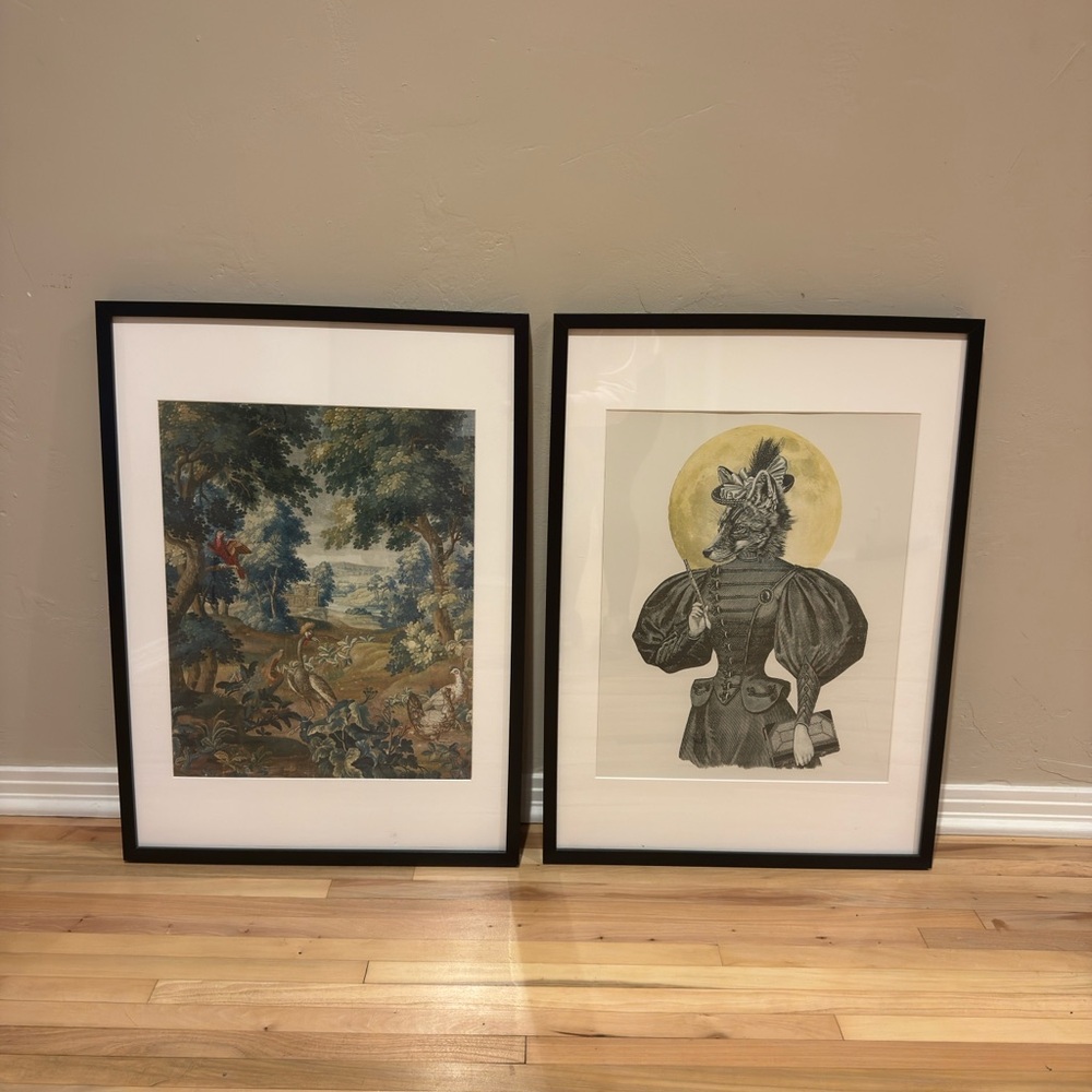 Framed Art Prints - Black and White